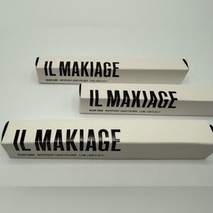 NEW - PACK OF 3 - IL MAKIAGE Black Card Waterproof Liquid Eyeliners